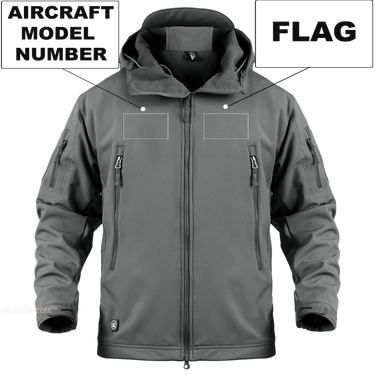 CUSTOM AIRCRAFT MODEL NUMBER & FLAG MILITARY FLEECE THE AV8R